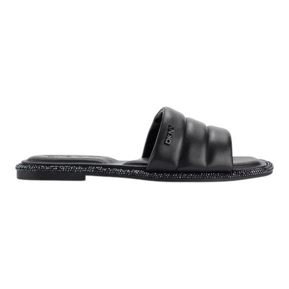 DKNY Bethea Quilted Slip-On Slide Sandals - Picture 2 of 8